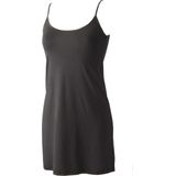 Avet - Onderjurk - Glad Microfiber - Zwart - 90% Polyamide 10% Lycra