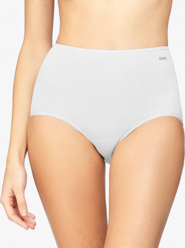 Avet - Taille Slip - Badstof Kruisje - Zwart, Wit, Beige - Katoen, Lycra