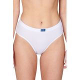 Avet - 3270 Sport - Dames High Leg Slip - Wit en Zwart - Katoen-Lycra Mix