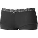 Avet - Boxershort Microfiber Kant 38832 - Kanten Ondergoed - Wit en Zwart