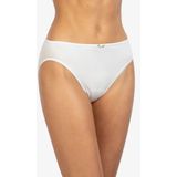 Avet - Dames Mini Slip - Wit en Zwart - Elastisch Katoen - XL