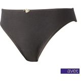 Avet - Dames Mini Slip - Wit en Zwart - Elastisch Katoen - XL