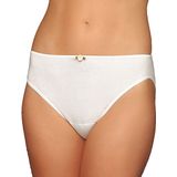 Avet - Dames Bikini Slip - Wit en Zwart - Elastisch Katoen