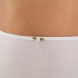 Avet - Dames Bikini Slip - Wit en Zwart - Elastisch Katoen