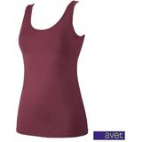 Avet - 7591 - Dames Hemd - Granaat - Microfiber