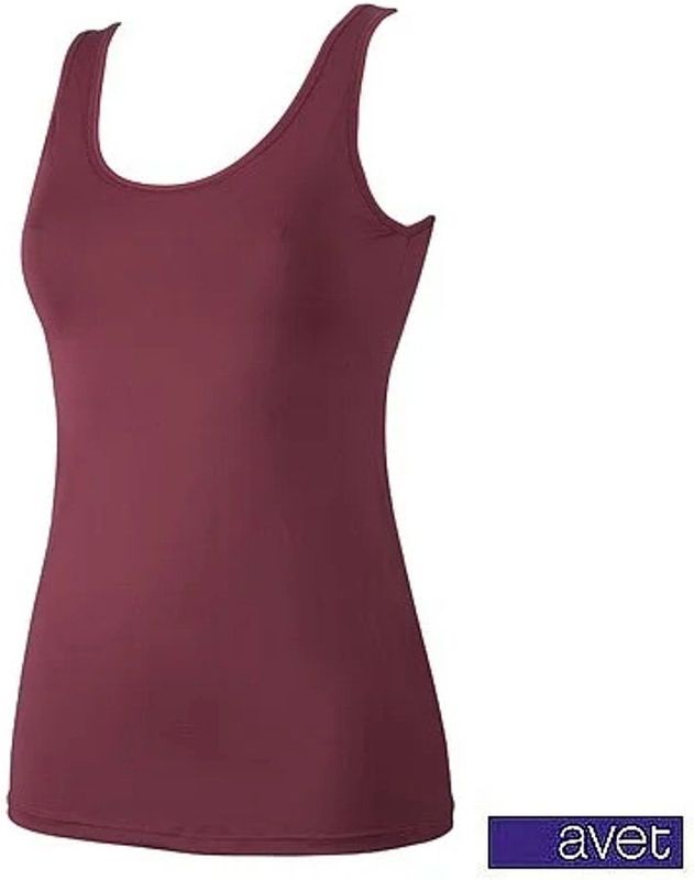 Avet - 7591 - Dames Hemd - Granaat - Microfiber