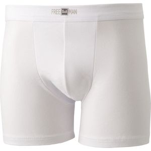 Underwear Freeman heren boxershort 18070 - Tunnel elastiek - Katoenen mannen ondergoed - L - Wit