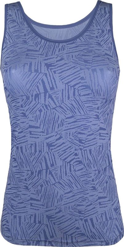 Avet - Dames Hemd - Blauw - Microfiber