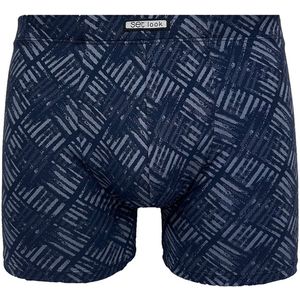 Set - Boxershort - Blauw - Microfiber - Structure