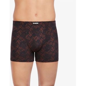 Set boxershort Structure zwart-bruin microvezel - L