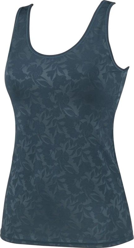 Avet - Hemd - Floral - Microfiber - Petrol of Granaat