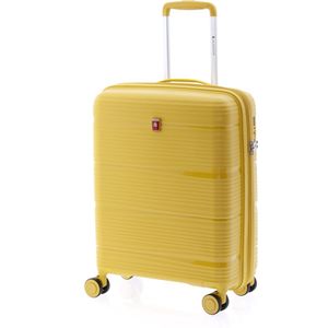 GLADIATOR BIONIC reiskoffer, uitbreidbaar, harde schaal, zwenkwielen 55 cm, citroenboom, mano, 55 cm, uittrekbare koffer, harde zwenkwielen, Citroengras, Uittrekbare koffer, harde en draaibare wielen.