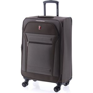 Gladiator Siroco M Middelgrote Koffer 68 cm - 76 liter - Expandable - TSA slot - Bruin