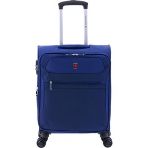 Gladiator 3D Handbagage Koffer - 55 cm - 36/43 liter - Expandable - Blauw