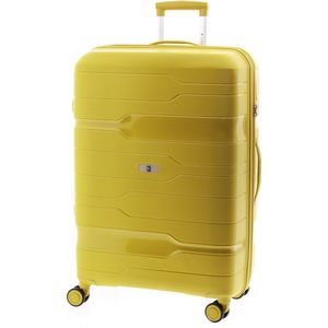 Gladiator Boxing S Handbagage Koffer - TSA Cijferslot | 55x40x20cm | Expandable tot 40 Liter | Reiskoffer met Wielen | Trolley met Kofferslot - Kurkumageel