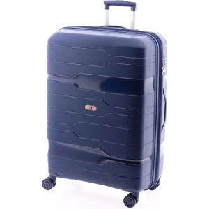 Gladiator 3800 4 wielen Trolley 77 cm met uitbreidingsplooi blue