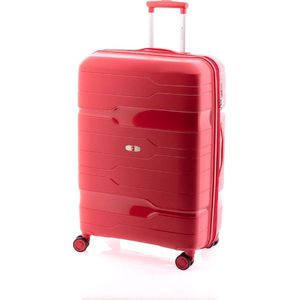 Gladiator 3800 4 wielen Trolley 77 cm met uitbreidingsplooi crimson red