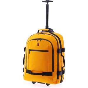 Gladiator Polar Handbagage Laptop Rugzak Trolley - 55 cm - 14 inch - Geel