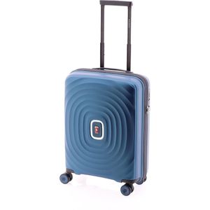 Gladiator Ocean Handbagage Koffer - 55 cm - Ultra Light - TSA slot - Ecofriendly Recyclebaar PP - Blauw