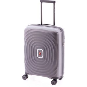 Gladiator Ocean Handbagage Koffer - 55 cm - Ultra Light - TSA slot - Ecofriendly Recyclebaar PP - Grijs