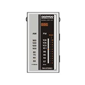 Daewoo DRP-129 Portable Radio Analoog Zwart, Zilver - Draagbare Radio's (Draagbaar, Analoog, AM, FM, 3,5 mm, Zwart, Zilver, Batterij/Batterij)