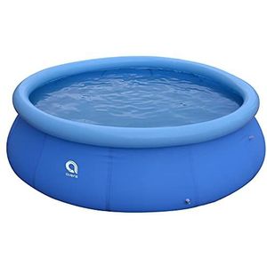 Opblaasbaar rond zwembad voor tuin, balkon, voor kinderen, meisjes, eenvoudig te monteren, blauw (3 x 0,76 m)