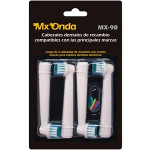 Mx Onda MX-90 vervangende borstelkoppen, 4 stuks