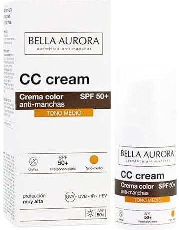 Bella Aurora - Anti Donkere Vlekken Crème Cc Cream Bella Aurora Medium huidskleur SPF 50 - 30 ml