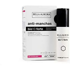 BELLA AURORA Intensieve anti-puistjes voor normale en droge huid SPF 20, 30 ml | Antiverouderingscrème voor puistjes op het gezicht | Depigmenterende gezichtsbehandeling | Bio10 Forte