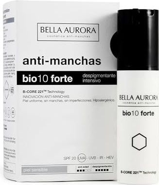 Anti-Pigment Crème Bella Aurora Bio10 Forte Gevoelige huid (30 ml) (30 ml)
