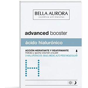 BELLA AURORA Advanced Booster H 30 ml, hyaluronzuur, hydraterend en anti-rimpelserum voor het gezicht, anti-aging en maakt de huid glad, direct comfort, vermindert rimpels en expressielijnen