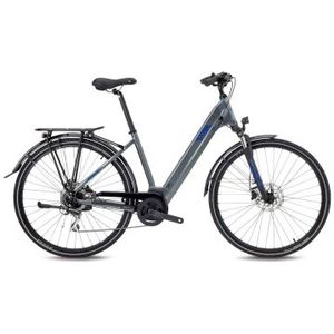 bh atom city wave elektrische hybride fiets shimano acera 8s 500 wh 700 mm plata grijs blauw 2022