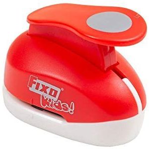 Fixo Punch met vorm, Cirkel, 3,8 cm, Rood, Groot