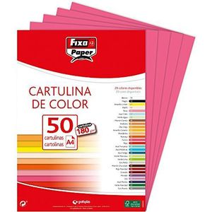 Fixo Paper 1110354 - karton, A4, 50 stuks, fuchsia, 180 g
