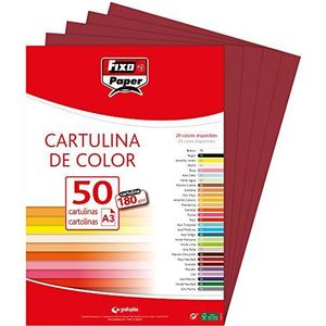 Fixo Paper 11120350 dozen, A3, 180 g, granaat, 50 stuks