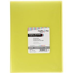 Grafoplas – Rugleuningen, Foolscap, PP, Multiline 50 geel