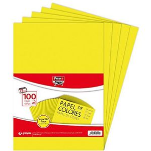 Fixo vellen 75 g, papier, neongeel, A4