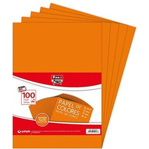 Fixo Paper 65009252 verpakking met 100 vellen, 80 g, intens oranje, A4