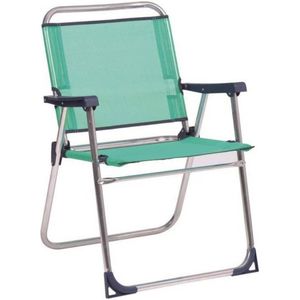Alco - Vaste fauteuil in fibreline aluminium, blauwe kleur