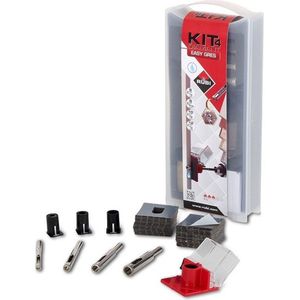Rubi - Easy Gres Kit - Tegelboor Set - 6 8 10 12 mm - Incl Boorgeleider en Plakstrips