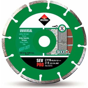 Rubi SEV 115 Pro Gesegmenteerd Diamantzaagblad - 25915