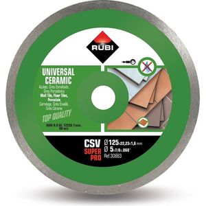 Rubi Diamantschijf 125 Mm CSV Superpro 125 X 22,2 Mm