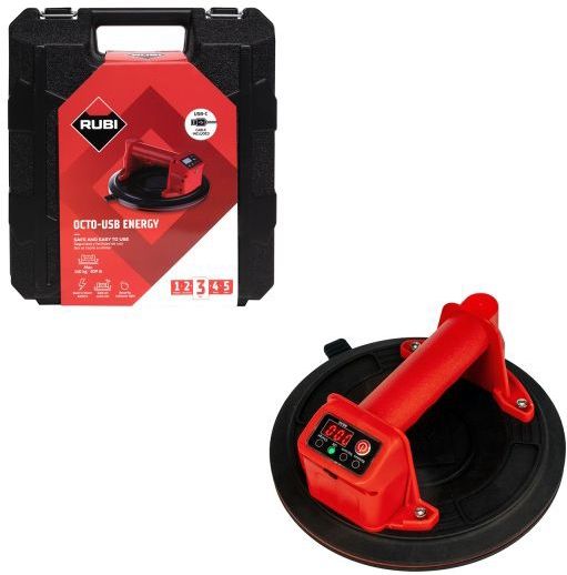 Rubi - Octo-USB Energy - Tegeldrager - 140 kg - Accu 3,7V / 2 Ah