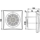 Soler & Palau - Silent 100CHZ - Badkamerventilator - 100mm - Axiaal