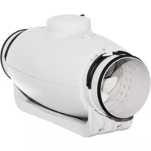 Lizoak Buisventilator, 100 mm, afvoerventilator met snelheidsregelaar voor keuken, badkamer, toilet, broeikas en garage, ideaal voor rookafvoer en luchtcirculatie, dubbel luchtkanaal