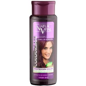 NaturVital ColourSafe Bourgondië shampoo met keratine, stimuleert de kleur, versterkt en beschermt 300 ml