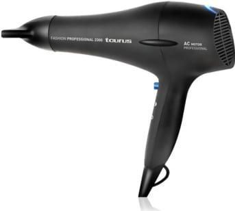 Taurus Fashion Professional 2300 Haardroger, 2200 W, 2 snelheden, 3 temperaturen, koude luchtknop, AC-motor, concentrator en diffuser, zwart