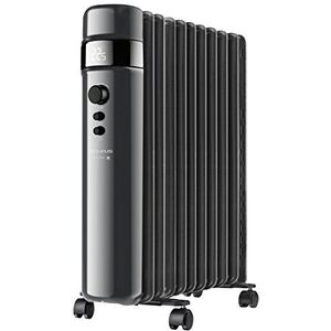 Taurus Agadir oliegevulde radiator 2500 W, zwart, LCD-display, 3 verwarmingsniveaus, 24-uurs timer - zwart 935030000