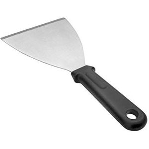 LACOR 60446 BBQ-spatel met vaste handgreep 6"" x 12"" roestvrij staal,Grijs/zwart