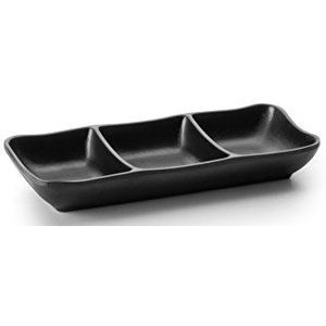 Lacor 63380 Source-3-melamine saus, 19 x 8 x 3 cm, zwart